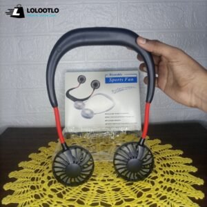 Premium Quality Portable Neck Fan with 3 Speed Control, USB Rechargeable & 360 Degree Rotation