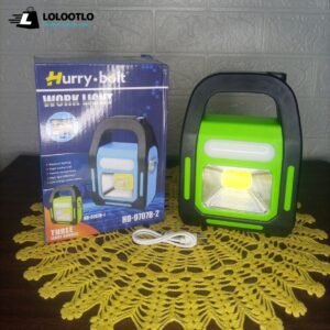 Solar Charging 3 Modes Work Light with Powerbank Upto 5 Hours Backup, Modern Emergency Light, Torch